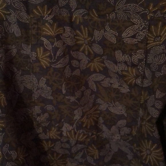 Bruno Blue Floral Print Pocket Long Sleeve Button Down Shirt Mens Large L - Picture 3 of 12